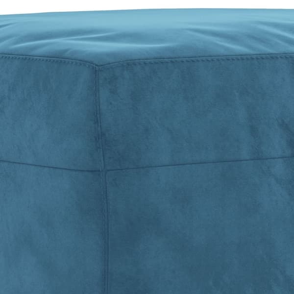 vidaXL sofasæt 3 dele med hynder velour blå