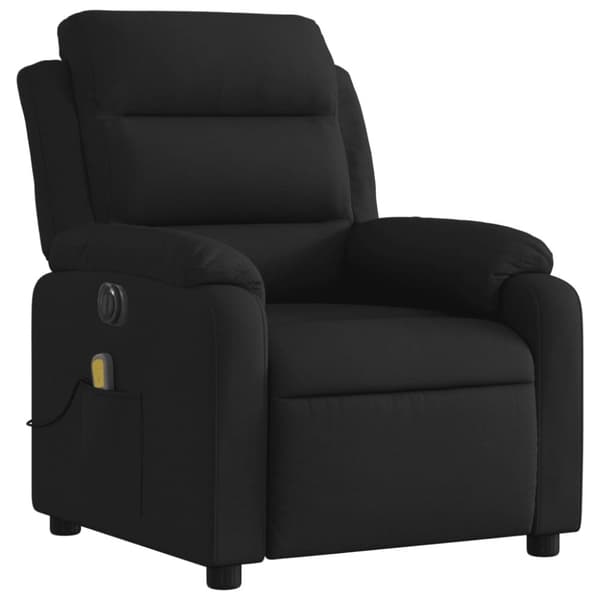 vidaXL eldrevet massagestol stof sort