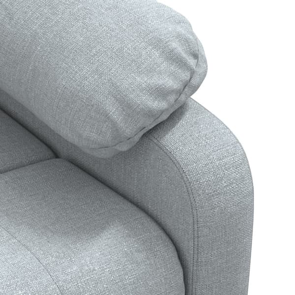 vidaXL Reclinerfåtölj ljusgrå tyg