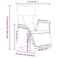Miniatyrbild 10 av 11: vidaXL Massagefåtölj med fotstöd mörkgrön sammet