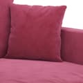 Miniatyrbillede 5 af 8: vidaXL 2-personers sofa 140 cm fløjl vinrød