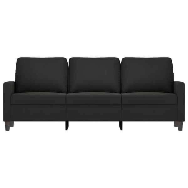 vidaXL 3-personers sofa 180 cm velour sort