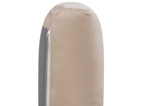 Soffa 3-sitsig Beige Sammet Klädd Accent Armstöd Vadderat Ryggstöd Vardagsrum