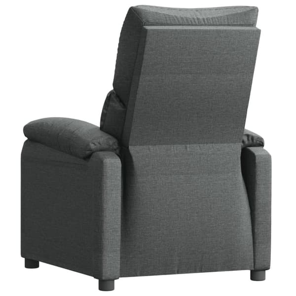 vidaXL Reclinerfåtölj mörkgrå tyg