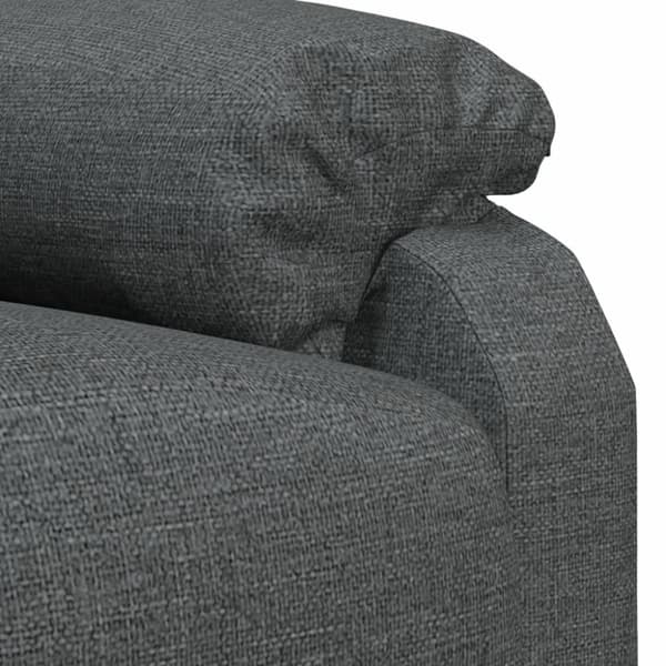 vidaXL Reclinerfåtölj mörkgrå tyg
