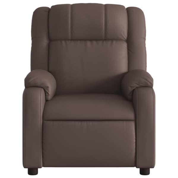 vidaXL Reclinerfåtölj brun konstläder