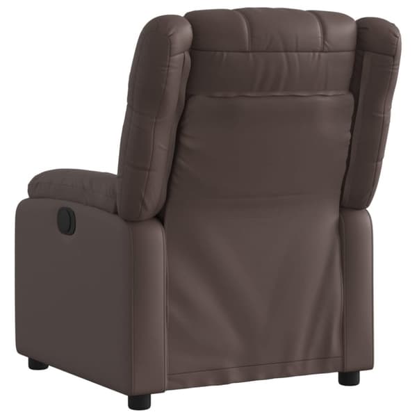 vidaXL Reclinerfåtölj brun konstläder