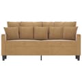 Miniatyrbild 2 av 8: vidaXL Soffa 2-sits brun 140 cm sammet