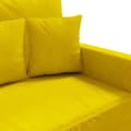 Miniatyrbillede 7 af 8: vidaXL 3-personers sofa 180 cm velour gul