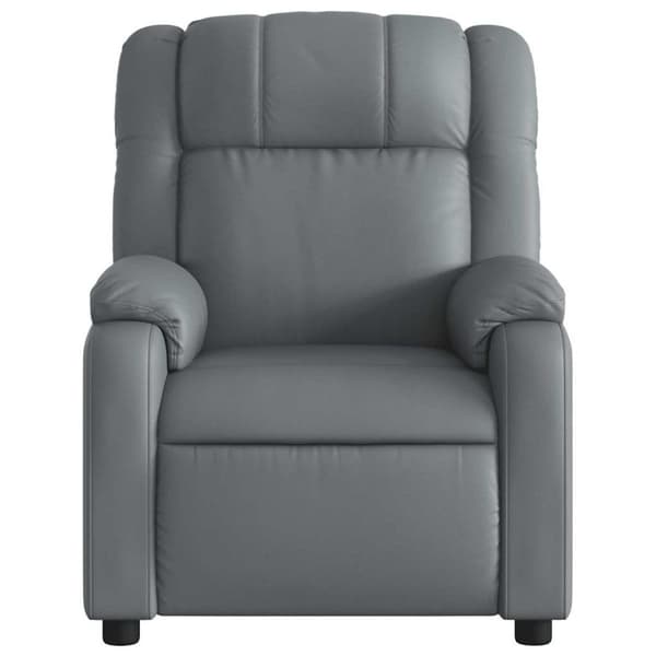 vidaXL Massagefåtölj grå konstläder