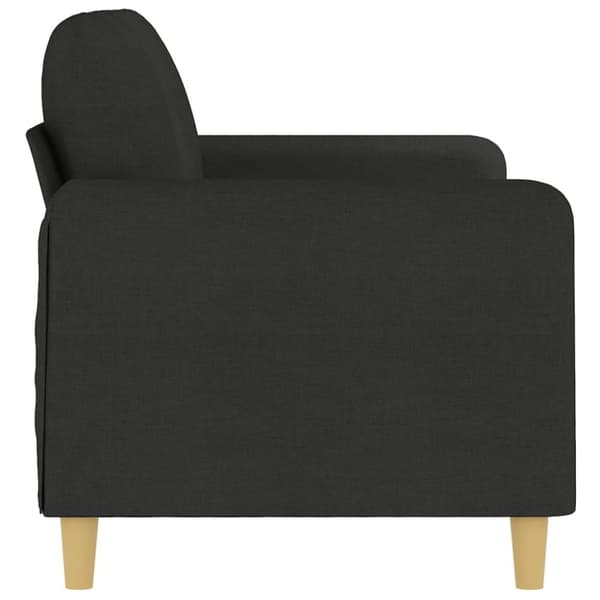 vidaXL 2-sitssoffa svart 140 cm tyg