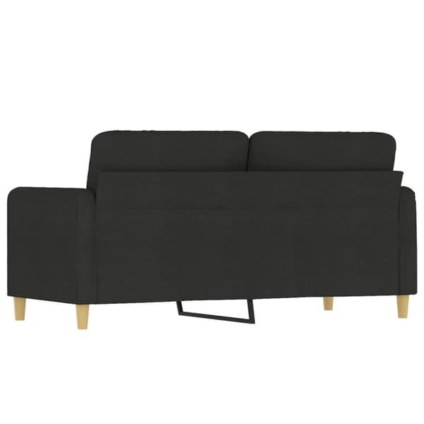 vidaXL 2-sitssoffa svart 140 cm tyg