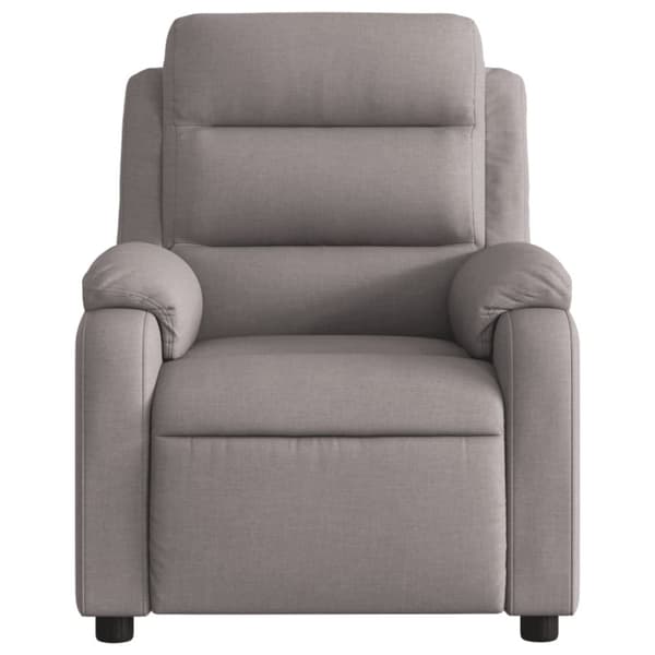 vidaXL Massagefåtölj taupe tyg