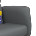 Miniatyrbild 7 av 11: vidaXL Massagefåtölj med fotpall grå konstläder