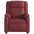 Miniatyrbild 5 av 11: vidaXL Reclinerfåtölj vinröd konstläder