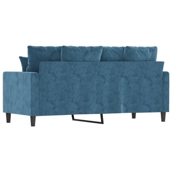 vidaXL 2-sitssoffa blå 140 cm sammet