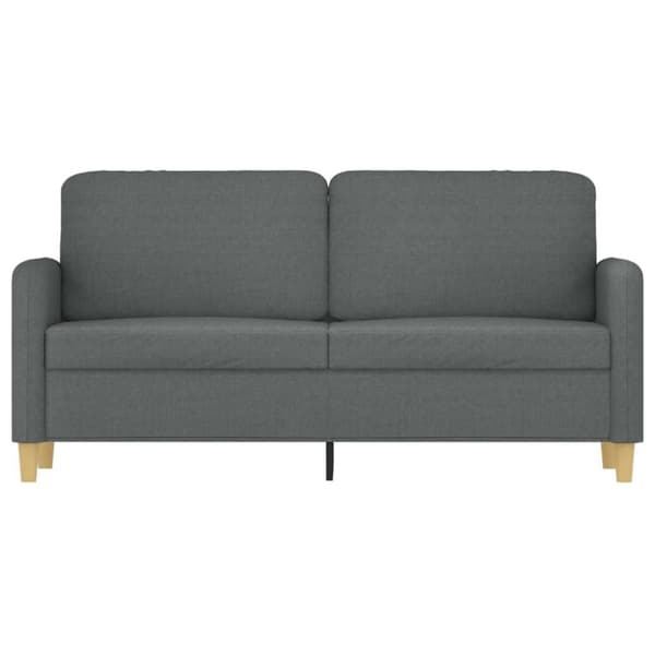 vidaXL Soffa 2-sits mörkgrå 140 cm tyg