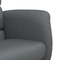 Miniatyrbild 6 av 9: vidaXL Reclinerfåtölj med fotpall grå konstläder