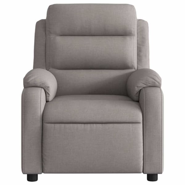vidaXL Elektrisk massagefåtölj taupe tyg