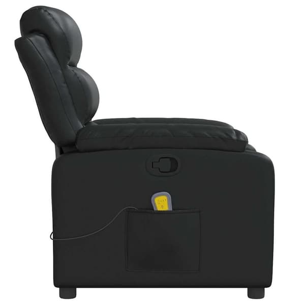 vidaXL massagestol kunstlæder sort