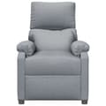 Miniatyrbild 3 av 9: vidaXL Reclinerfåtölj ljusgrå tyg