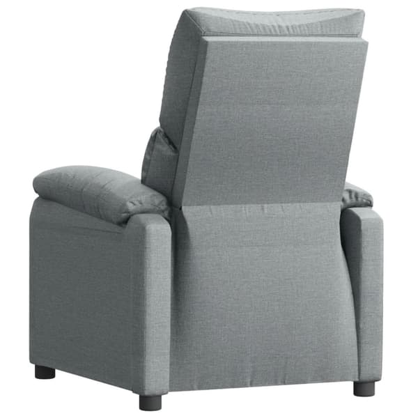 vidaXL Reclinerfåtölj ljusgrå tyg
