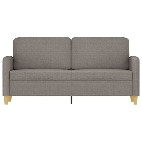 vidaXL 2-personers sofa 140 cm stof gråbrun