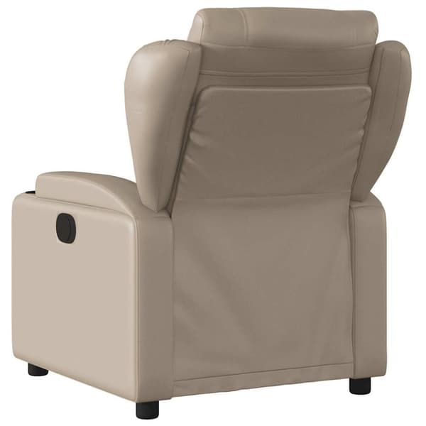 vidaXL Elektrisk massagefåtölj cappuccino konstläder