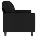 Miniatyrbild 3 av 8: vidaXL Soffa 2-sits svart 140 cm sammet