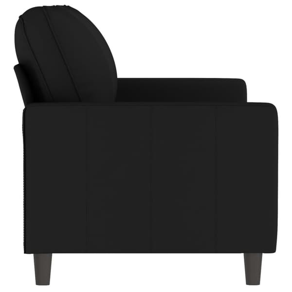 vidaXL Soffa 2-sits svart 140 cm sammet