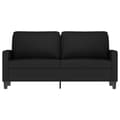 Miniatyrbild 2 av 8: vidaXL Soffa 2-sits svart 140 cm sammet