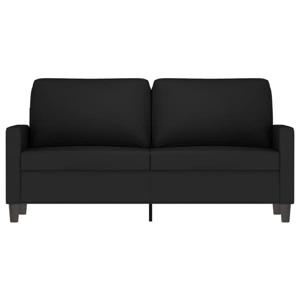 vidaXL Soffa 2-sits svart 140 cm sammet