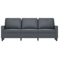 Miniatyrbillede 3 af 8: vidaXL 3-personers sofa 180 cm fløjl mørkegrå
