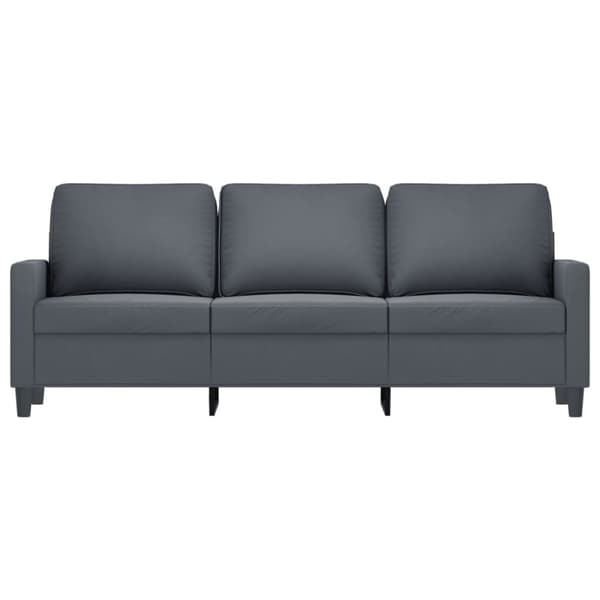 vidaXL 3-personers sofa 180 cm fløjl mørkegrå
