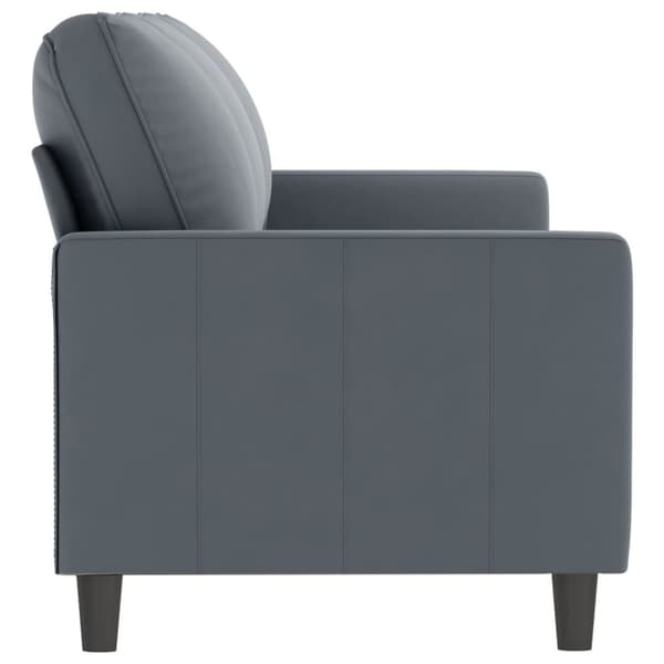vidaXL 3-personers sofa 180 cm fløjl mørkegrå
