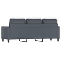 Miniatyrbillede 5 af 8: vidaXL 3-personers sofa 180 cm fløjl mørkegrå