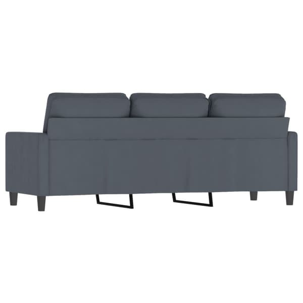 vidaXL 3-personers sofa 180 cm fløjl mørkegrå
