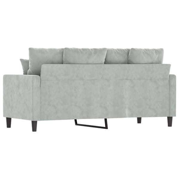 vidaXL 2-sitssoffa ljusgrå 140 cm sammet