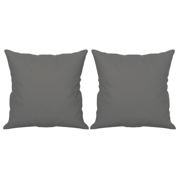 vidaXL 2-personers sofa med puder 140 cm mikrofiberstof mørkegrå