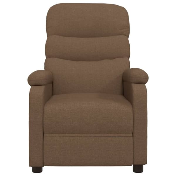 vidaXL Reclinerfåtölj brun tyg