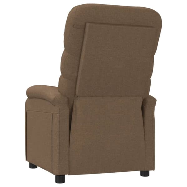 vidaXL Reclinerfåtölj brun tyg