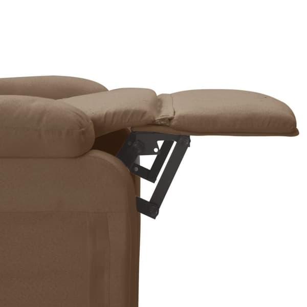 vidaXL Reclinerfåtölj brun tyg