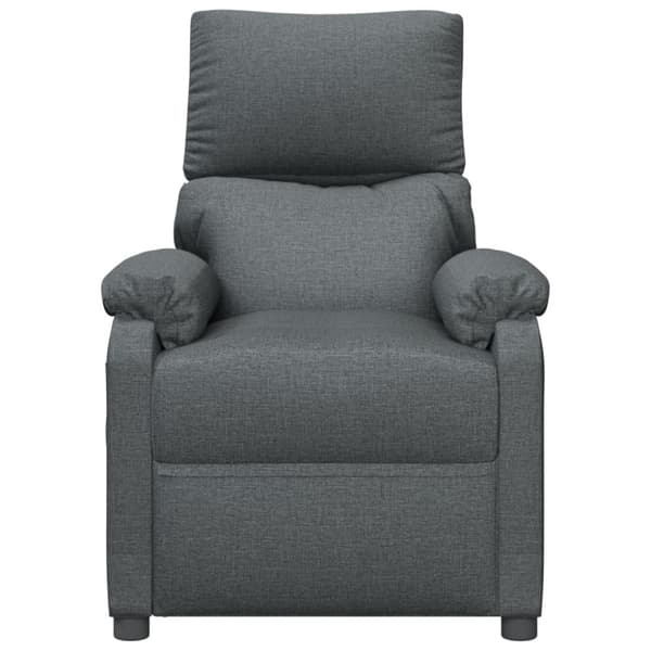 vidaXL Reclinerfåtölj mörkgrå tyg