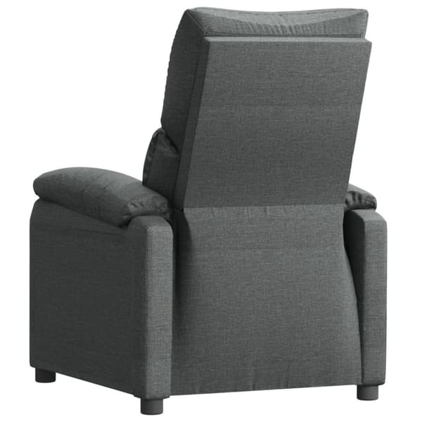 vidaXL Reclinerfåtölj mörkgrå tyg