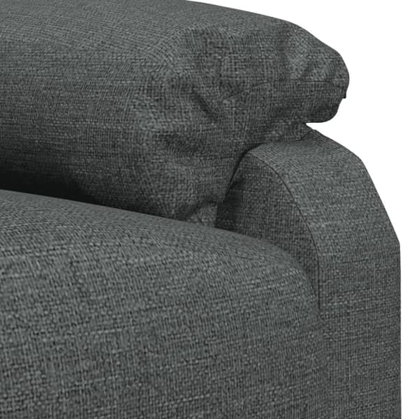 vidaXL Reclinerfåtölj mörkgrå tyg