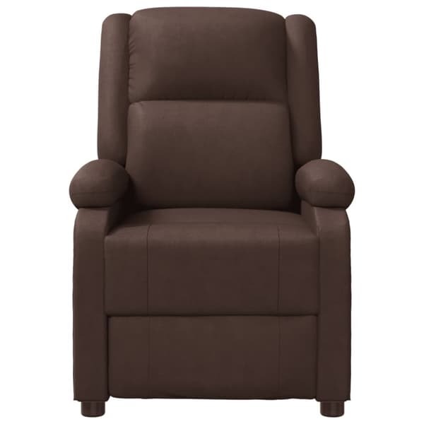 vidaXL Reclinerfåtölj brun konstläder