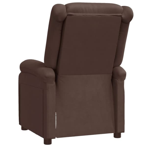 vidaXL Reclinerfåtölj brun konstläder
