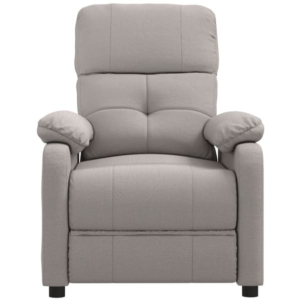 vidaXL Reclinerfåtölj taupe tyg