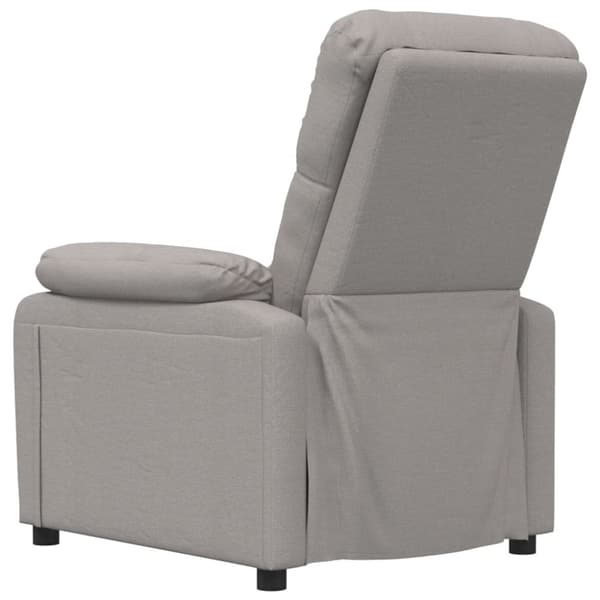 vidaXL Reclinerfåtölj taupe tyg