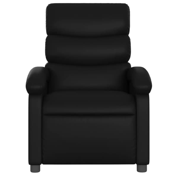 vidaXL Elektrisk massagefåtölj svart konstläder